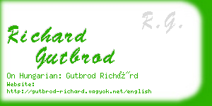 richard gutbrod business card